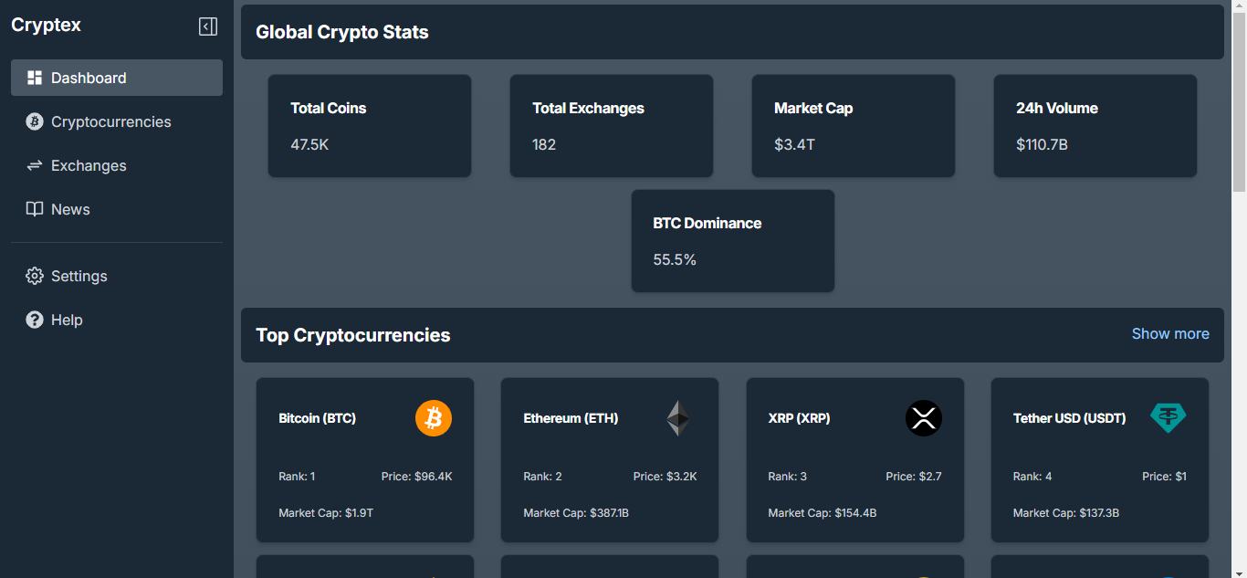 Crypto Dashboard